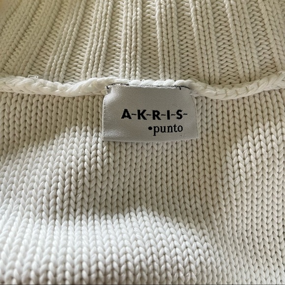 Akris Punto White Cotton Jacket Cardigan size 10 - Picture 13 of 14